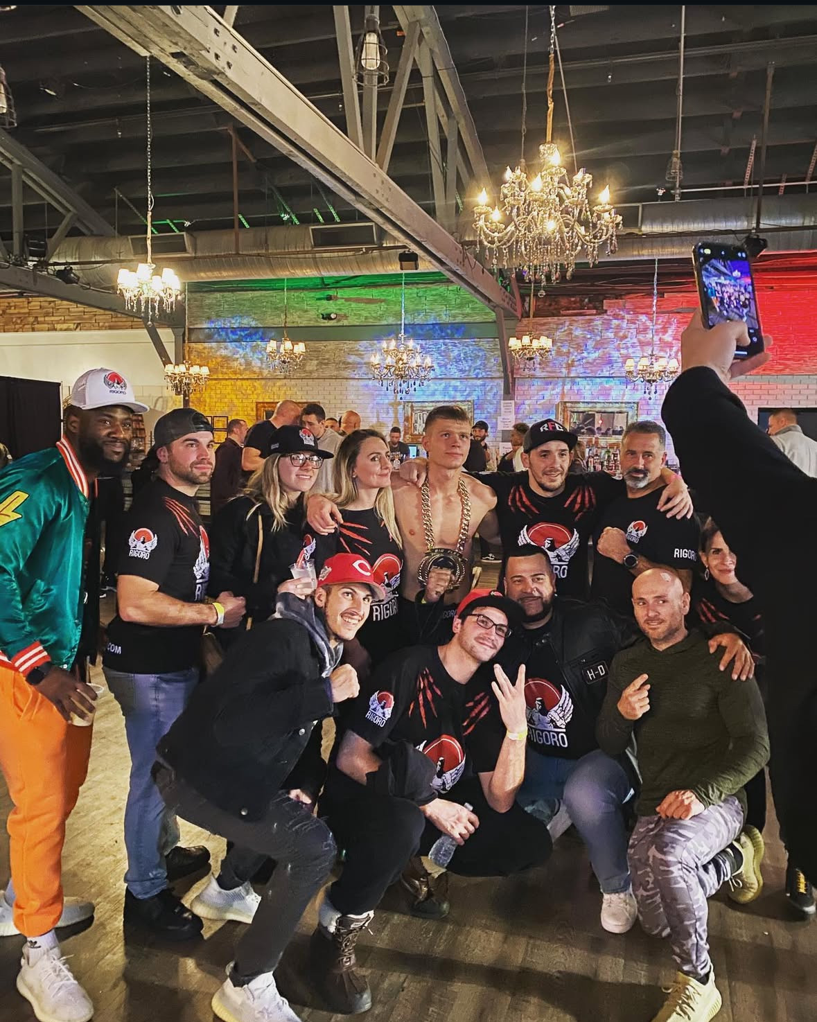 The Rigoro team celebrating a championship